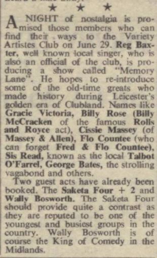 The Stage 22 June 1967 Leicester Scene Flo Countee